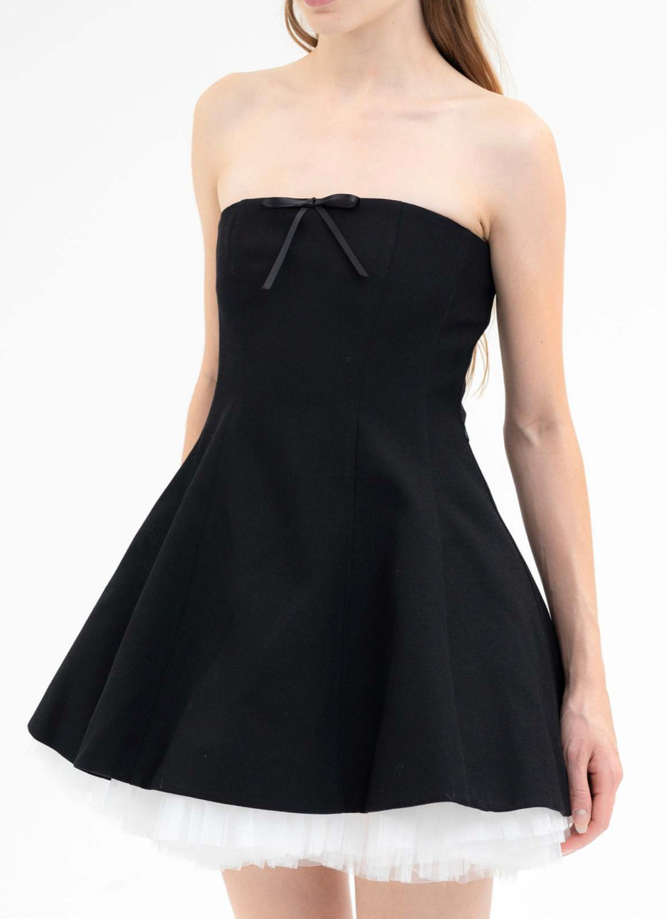 Shushu Tong Black Strapless Dress