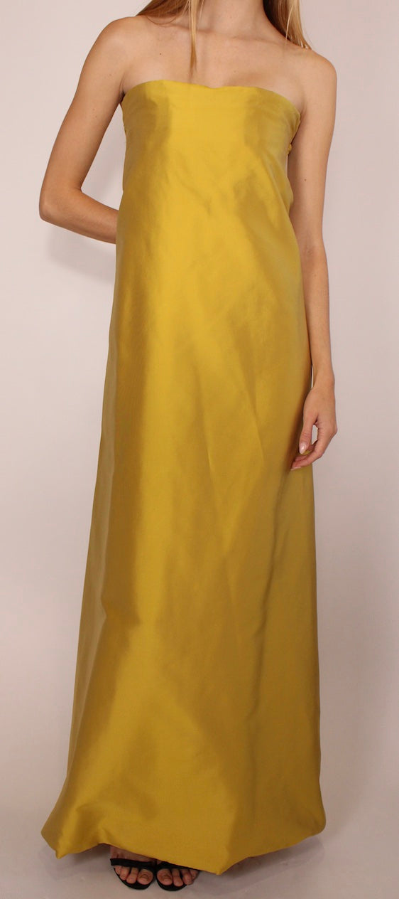 Calvin Klein Yellow Gown