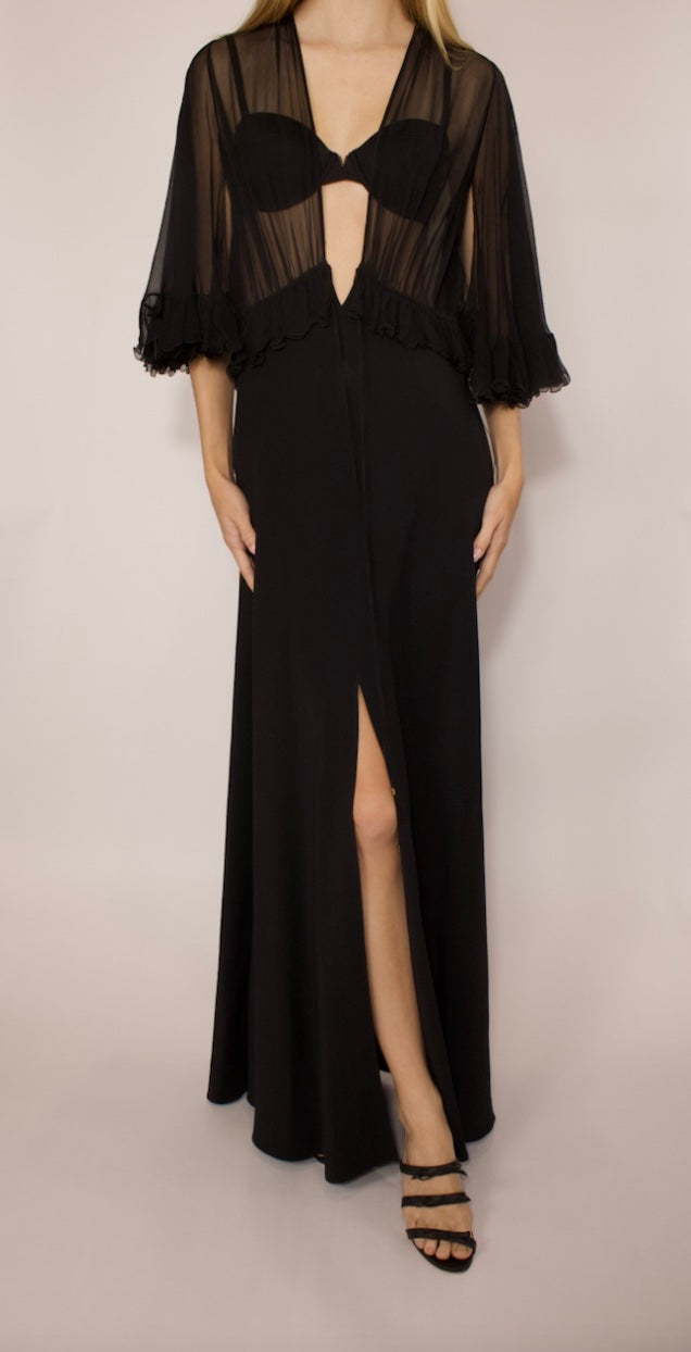 Chloe Black Sheer Dress
