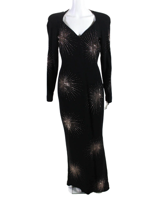 Stella McCartney Black Rhinestone Dress