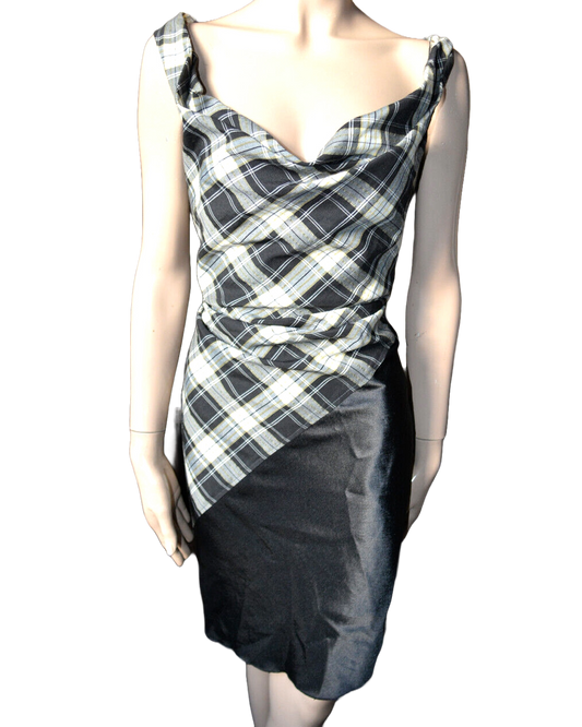 Vivienne Westwood Black Plaid Dress