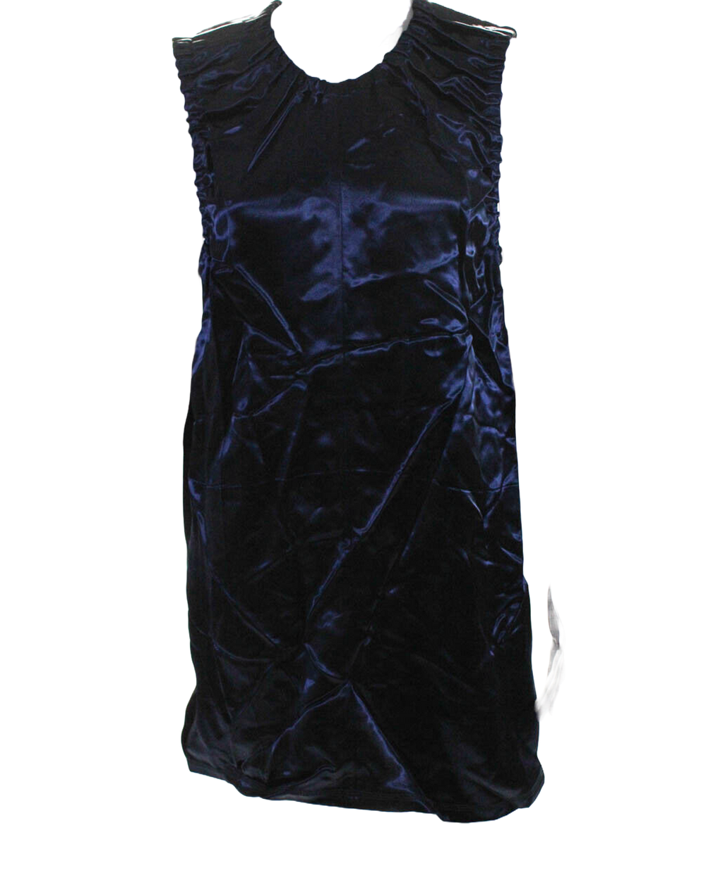 Celine Blue Mini Dress with Zipper Strap