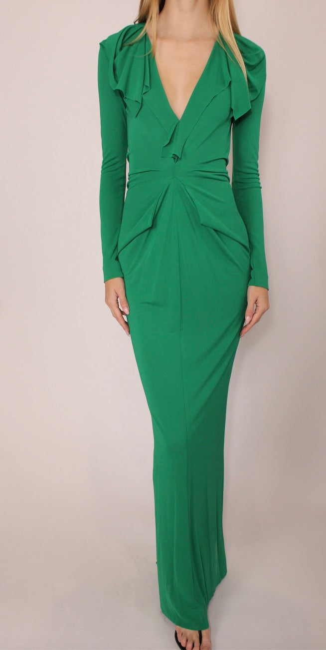Victoria Beckham Green Gown