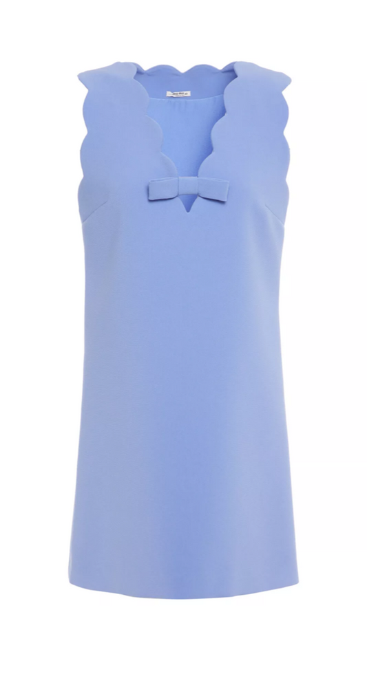 Miu Miu Blue Bow Mini Dress