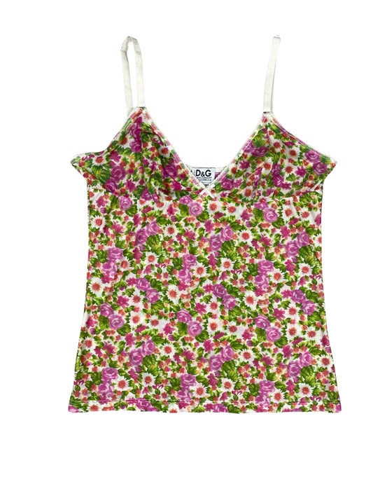 Dolce & Gabbana Floral Dainty Tank Top