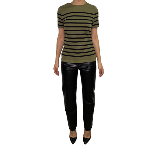 Jean Paul Gaultier x Matelot Green Striped Tshirt Top