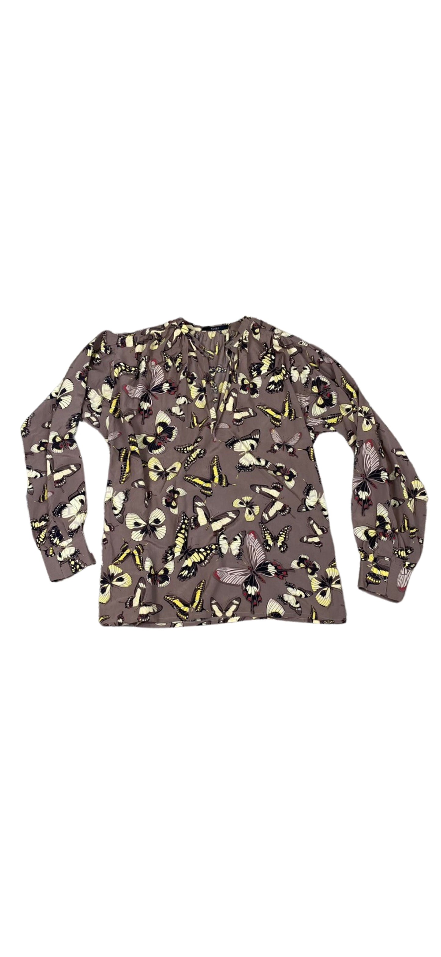 Gucci Mens Butterfly Long Sleeve Blouse