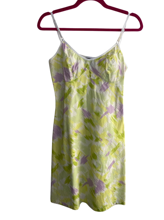 Fendi Green & Purple Patterned Mini Dress