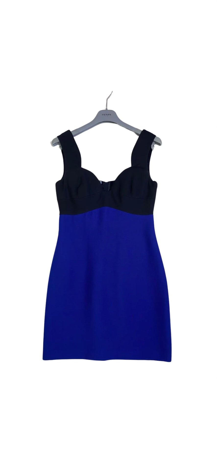 Prada Blue & Black Mini Dress