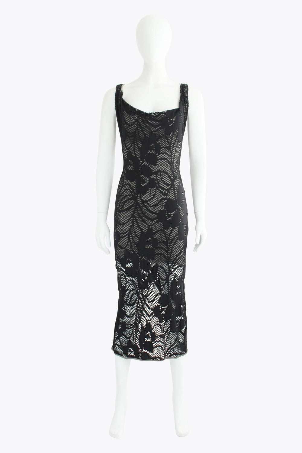 Vivienne Westwood Black Lace Midi Dress
