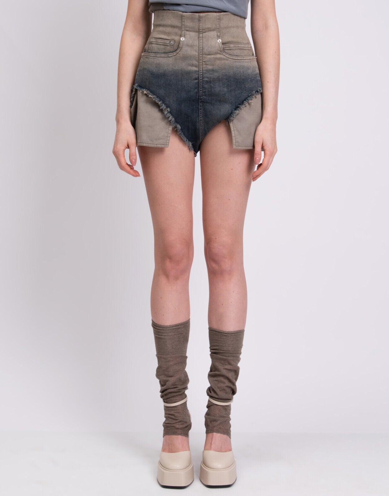 Rick Owens Denim Hot Pants