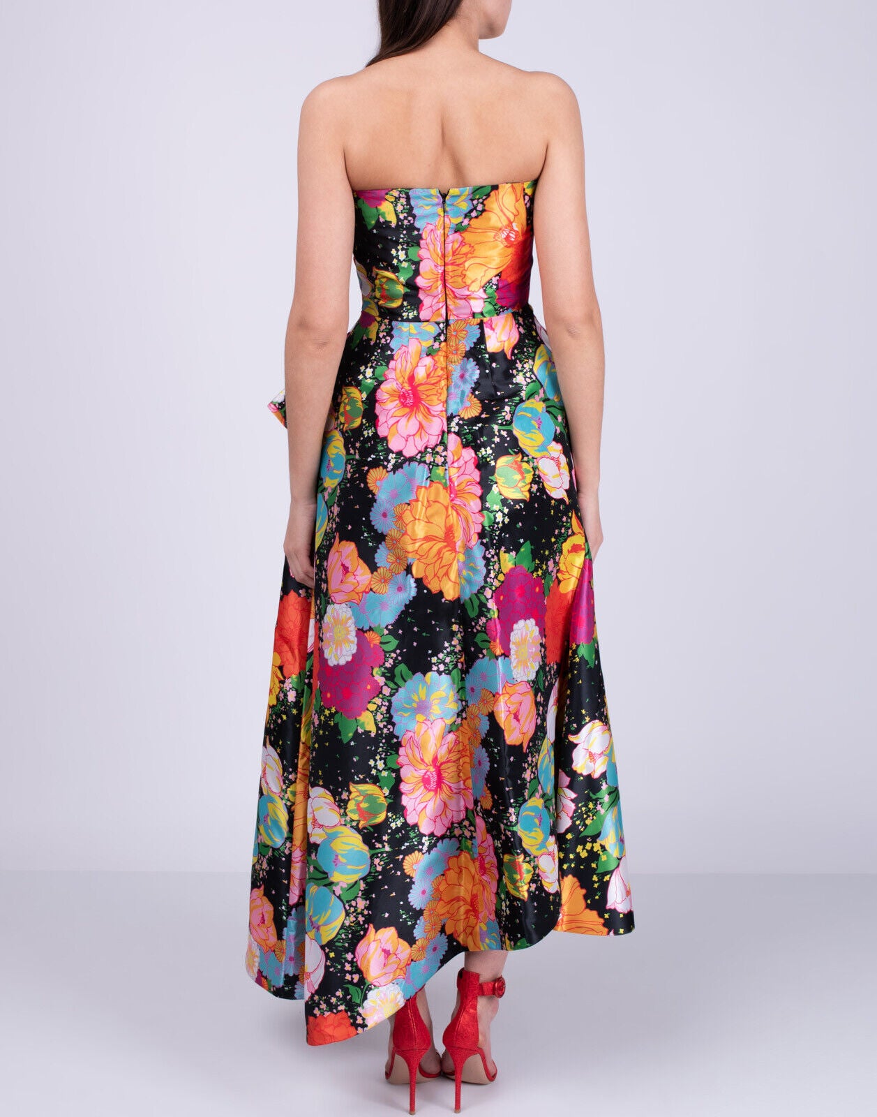 Richard Quinn Rainbow Floral Gown