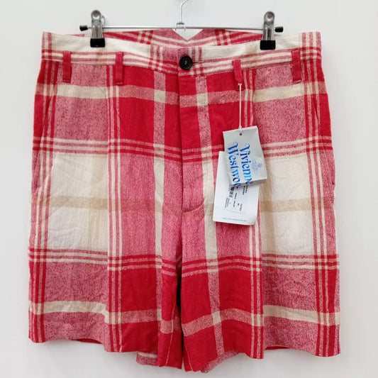 Vivienne Westwood Red Plaid Shorts