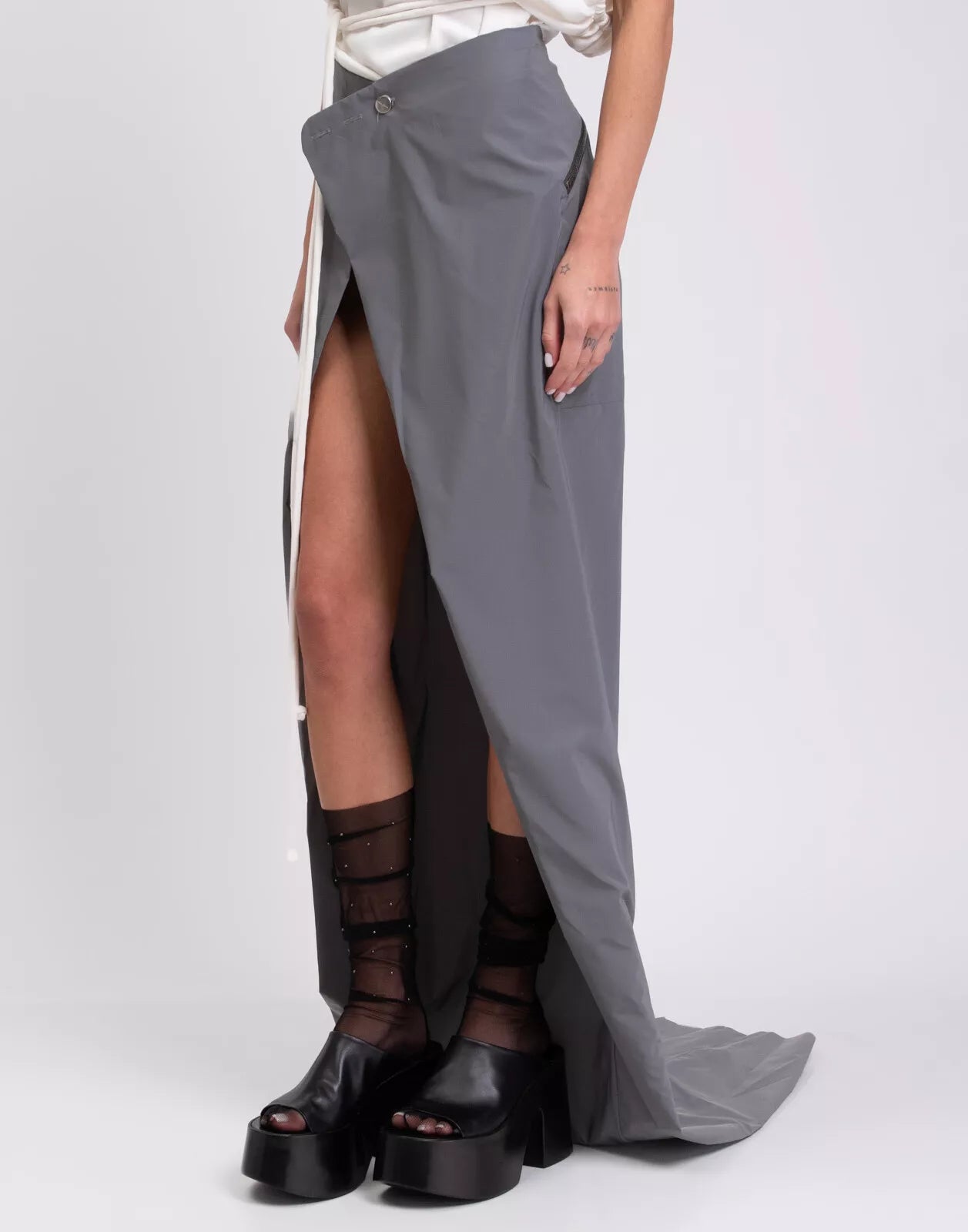 Rick Owens Grey Skirt