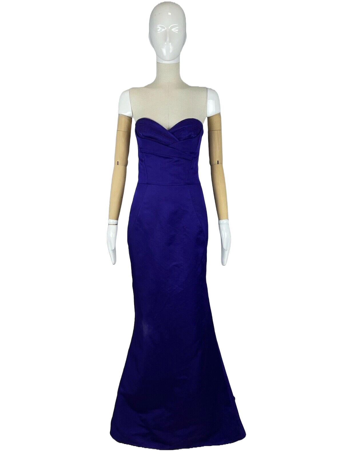 Alexander McQueen Purple Strapless Gown