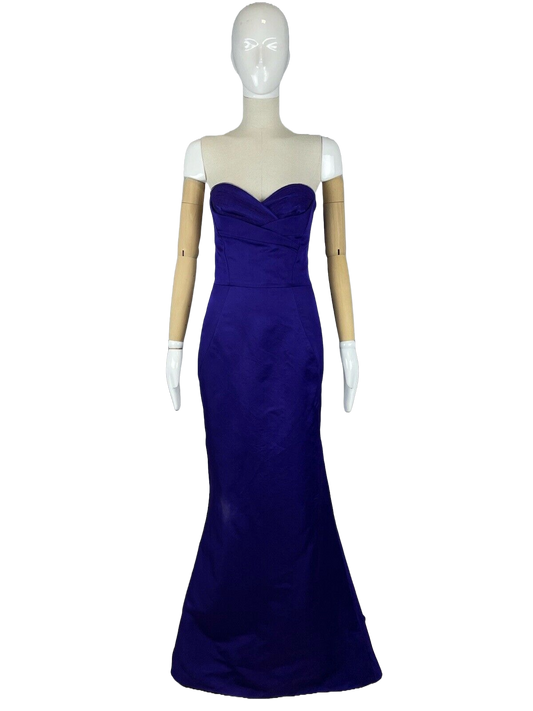 Alexander McQueen Purple Strapless Gown