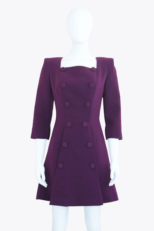 Versace Purple Suit Mini Dress