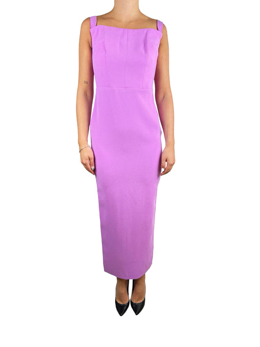 Alex Perry Purple High Neck Gown