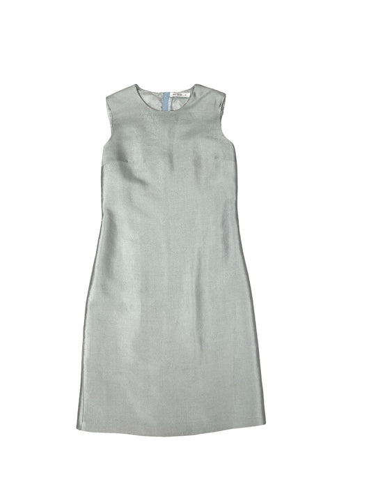 Prada Silver Boxy Mini Dress