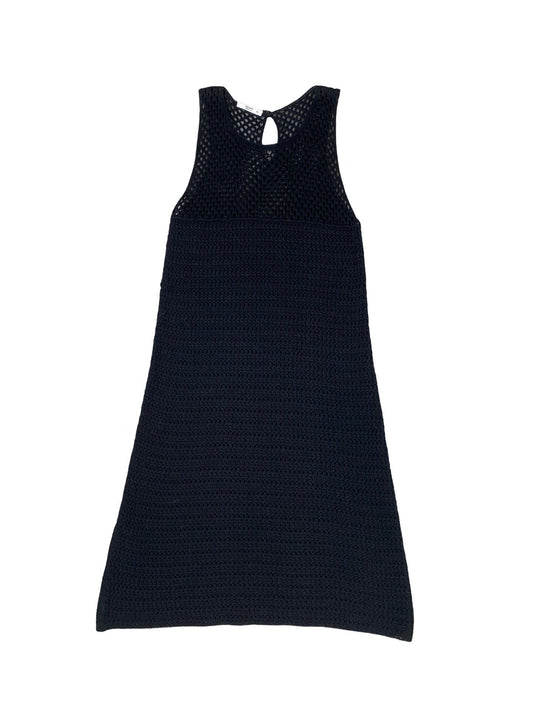 Prada Black Crotchet High Neck Mini Dress