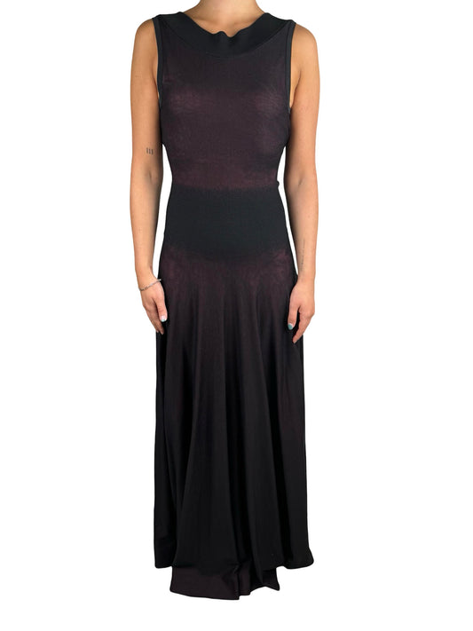 Alaia Black/Red  Maxi Dress