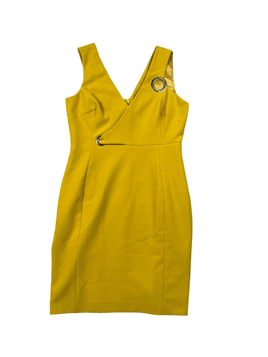 Versace Yellow V-Neck Dress